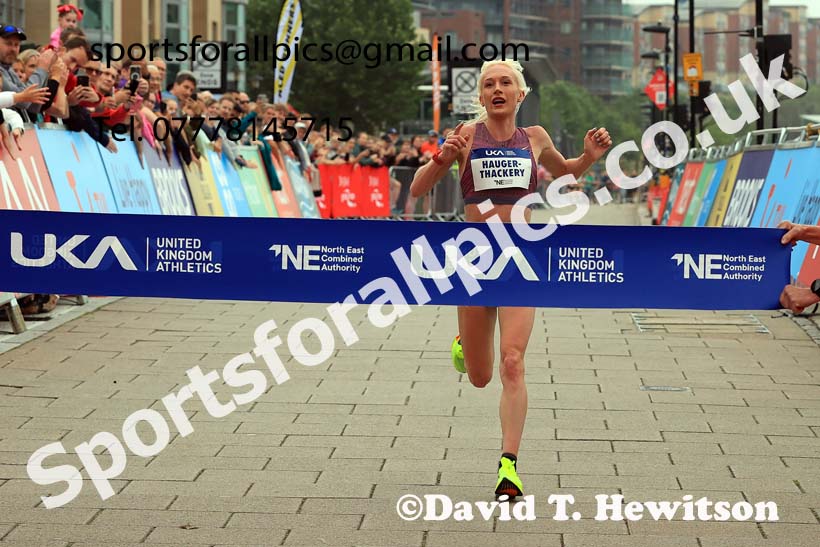 Womens 2024 UK Athletics 5k Road Champs., Newcastle/Gateshead Quayside.  Photo: David T. Hewitson/Sports for All Pics